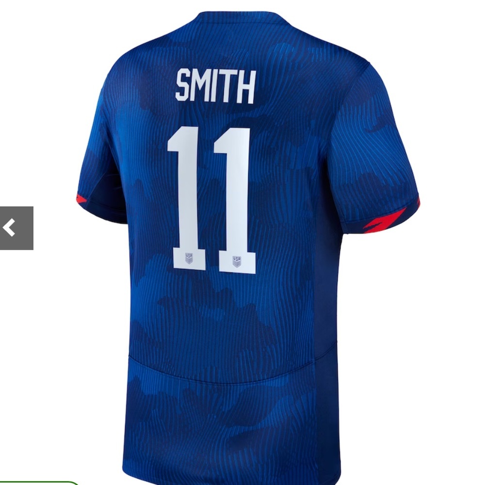 Nike Sophia Smith Royal USWNT 2023 Away Jersey - Picture 3 of 5